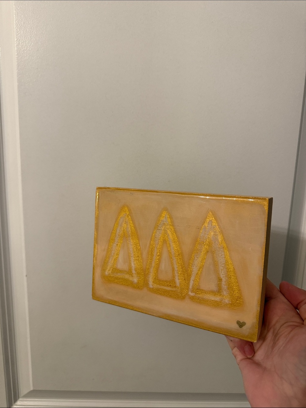 Tri delta (ΔΔΔ) Sorority Decor wooden
